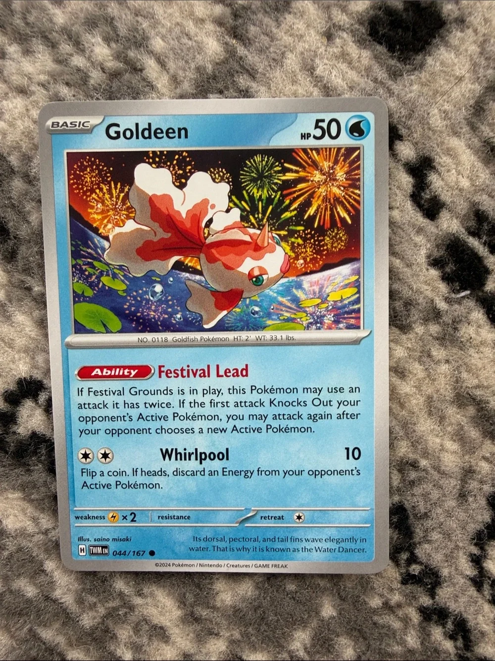 Goldeen & Seaking Evolution Lot | Pokémon 151 + Twilight Masquerade | ✨5/$25✨